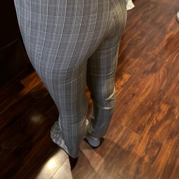 Rag and Bone Cotton Blend Plaid "Simone" Crop Pants Size 0 - Picture 2 of 7